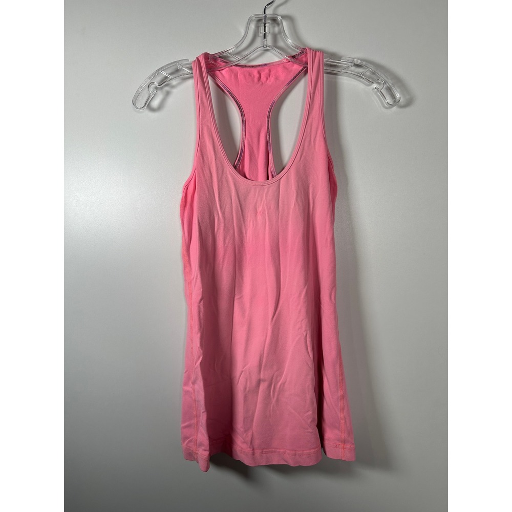 Pink Lululemon Tank Tops Athletic Racerbacks Slim Fit Yoga‎ Size 6 Casual Gym - Picture 9 of 10